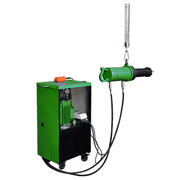 Attaching hydraulic stub puller